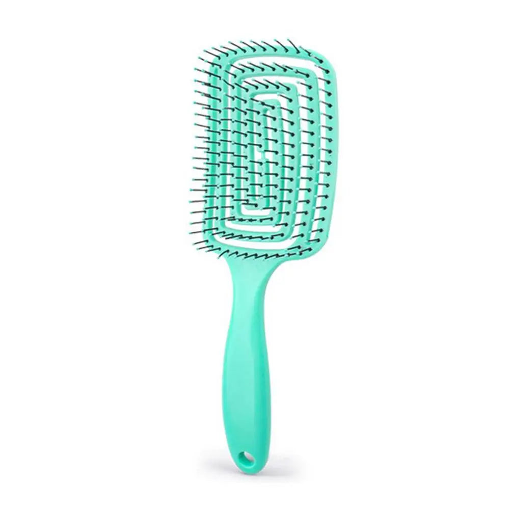 Hollow Curved Detangling Brush – Volumizing Scalp Massage Comb Detangling Hair Brush Oasis Select D