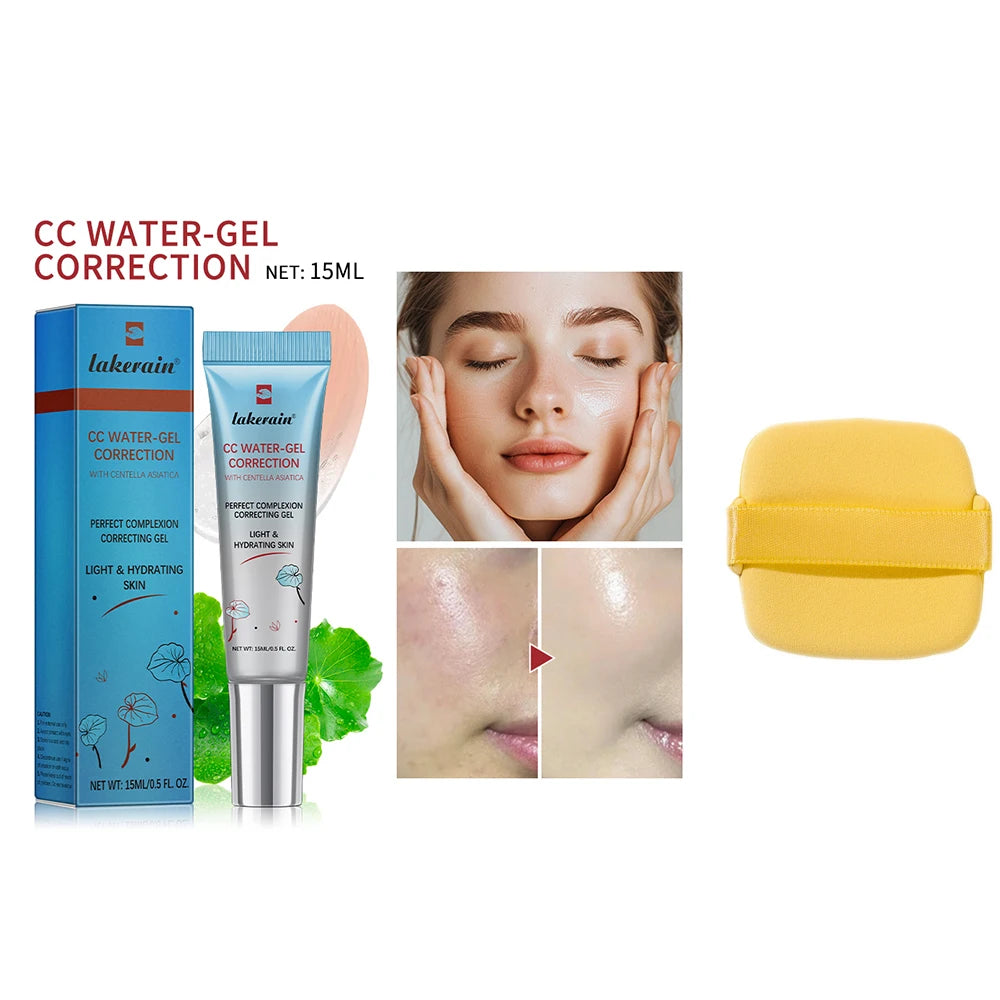 CC Cream Color Changing Liquid Foundation Centella Korean High Coverage Foundation Foundation Cream for Face Base Makeup Oasis Select 1pc free puff 1
