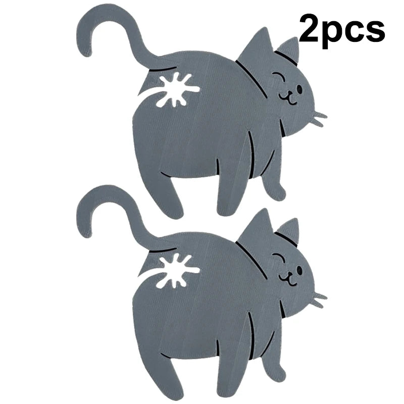 2pcs 3D Cat Butt Bread Bag Clip Snack Bag Sealing Clip Novelty Kitchen Gadget Food Storage Bag Clip For Cat Lovers Oasis Select B