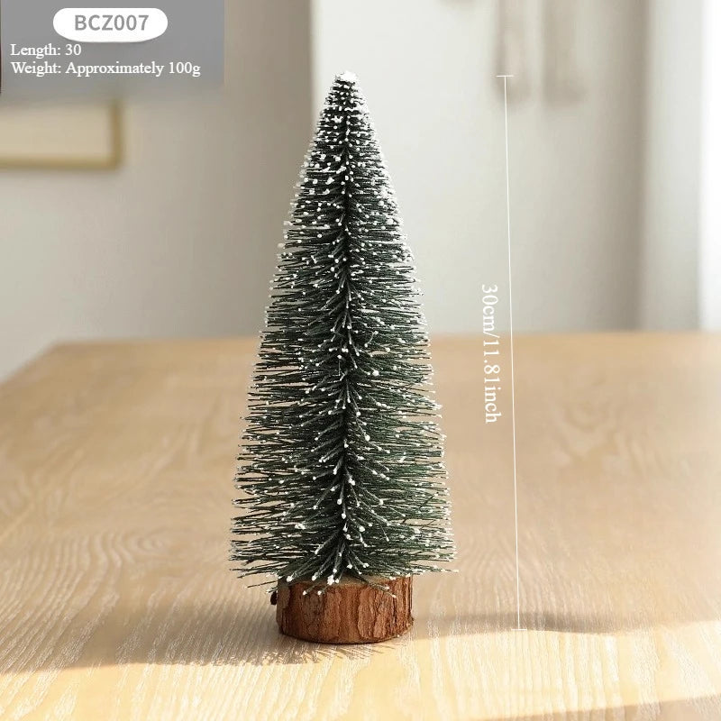 Christmas Decorations Snow Scenes Mini Christmas Trees Office Desks Wine Cabinets TV Cabinets Christmas Decorative Items Oasis Select BCZ007 30cm Look at the picture