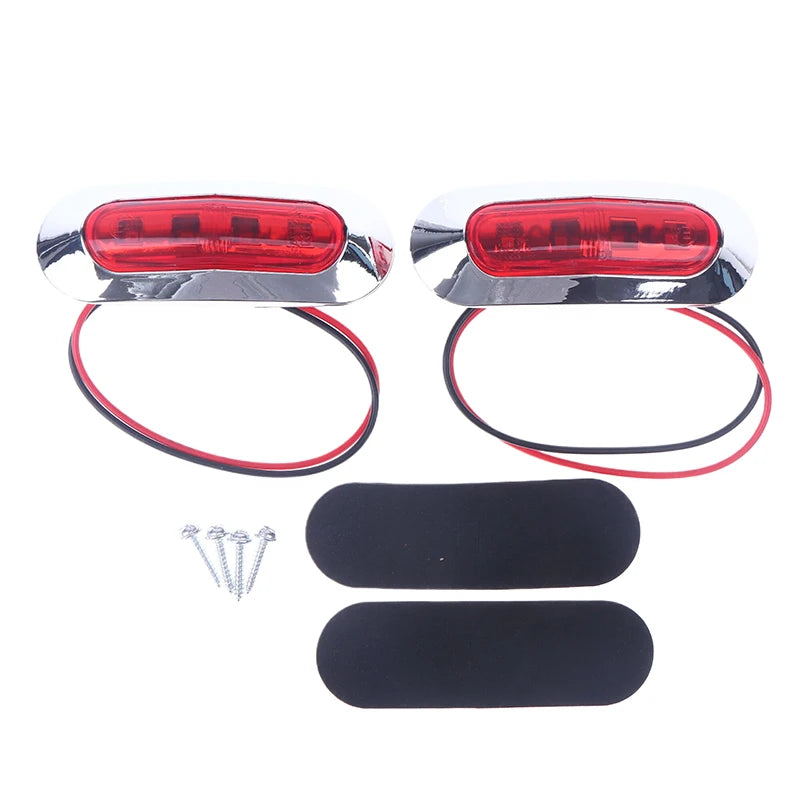 2-Pack Waterproof LED Boat Signal Lamps: 12V-24V Navigation Lights for Marine Yachts Oasis Select A3