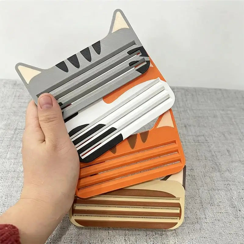 Cute Portable Cat Treat Dispenser Cat Food Pouch Scraper Reusable Cat Food Strip Squeezer Dispense For Cats Pet Supplies Oasis Select