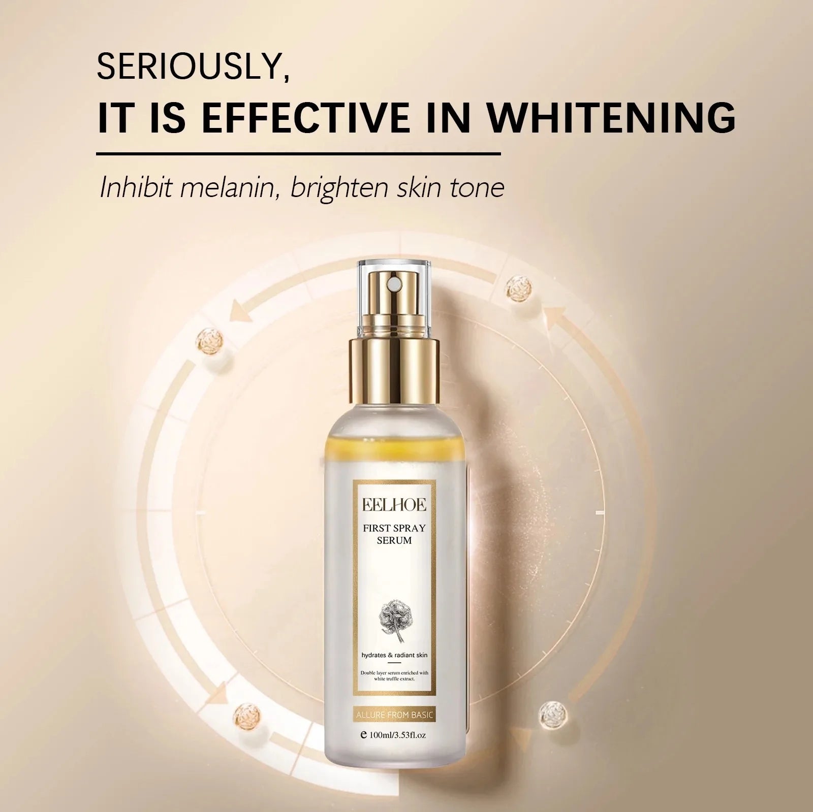White Truffle Glow Serum Spray – Brighten & Moisturize 100ml