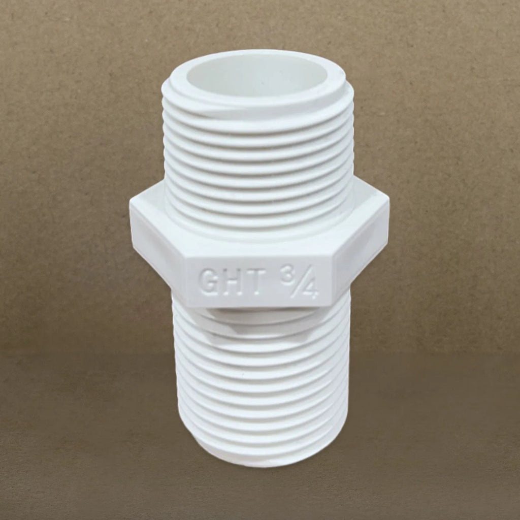 10pcs American standard 3/4NPT × 3/4GHT water supply pipe with double threaded PVC pipe joint adapter Oasis Select
