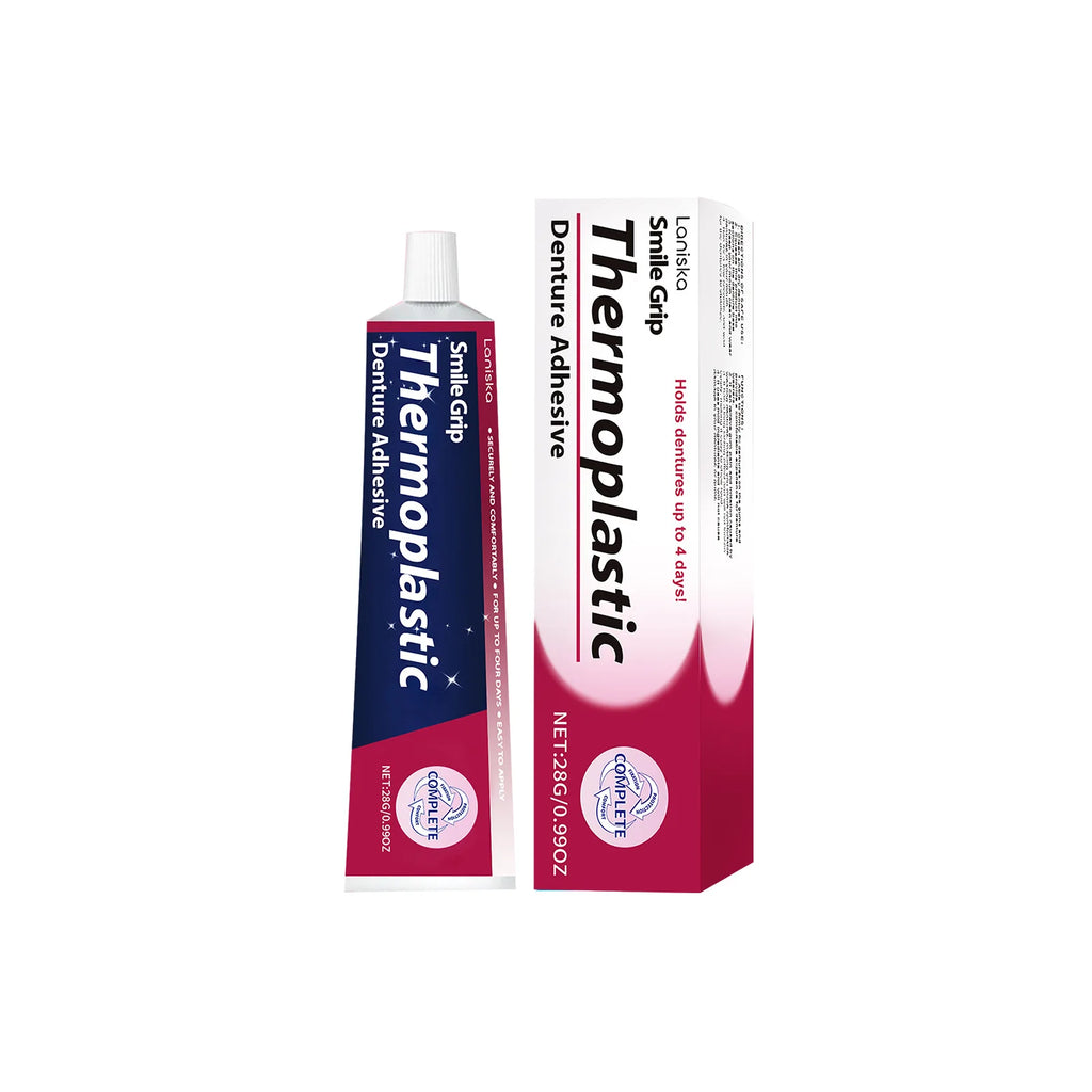 Thermoplastic Denture Adhesive – Soft Reliner & Secure Hold Denture Adhesive Oasis Select 28g boxed