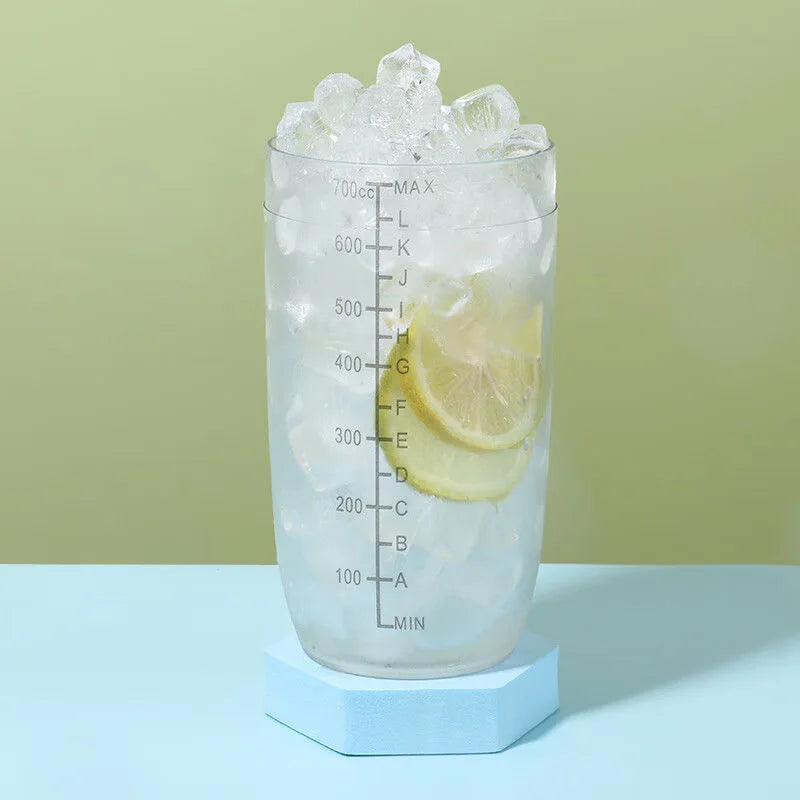 350ml/500ml/700ml/1000ml Plastic Cocktail Shaker Martini Hand Shaker Cup with Scales Milk Tea Wine Drink Shaker Mixer Bar Tools Oasis Select