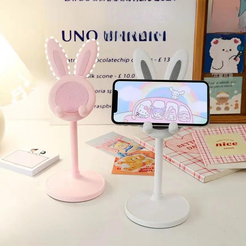 The cute Rabbit mobile phone stand desktop can lift and adjust the desktop phone accessories phone stand phone grip Oasis Select