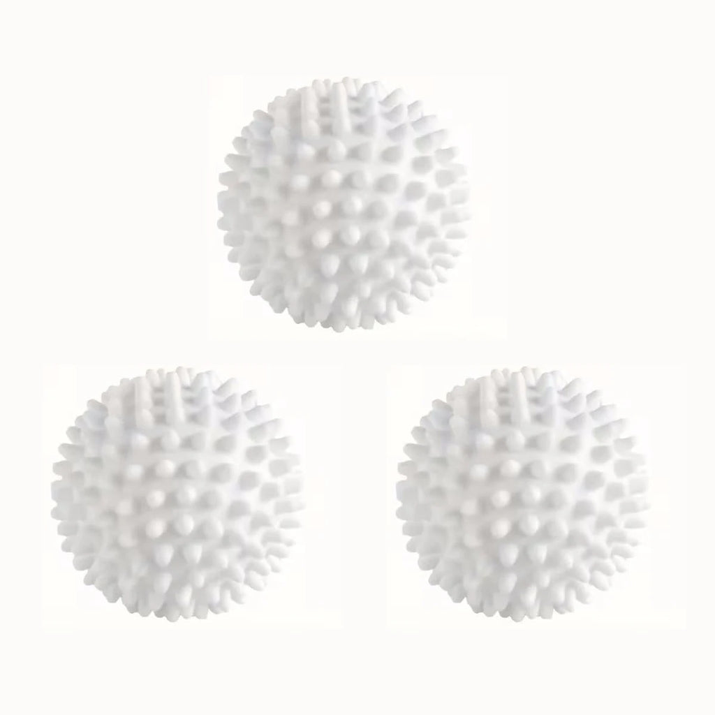 3/6/9 PCS Reusable Laundry Washing Balls for Front Loaders – 3D Design Boosts Cleaning, Reduces Detergent Use, PVC (White) Oasis Select WHITE-3pcs