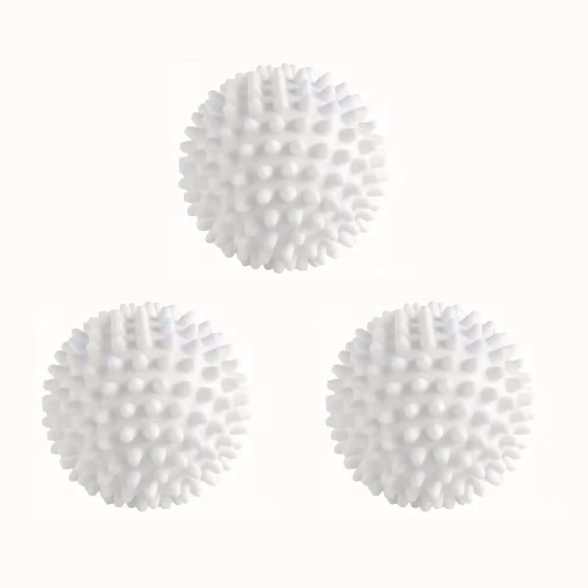 3/6/9 PCS Reusable Laundry Washing Balls for Front Loaders – 3D Design Boosts Cleaning, Reduces Detergent Use, PVC (White) Oasis Select WHITE-3pcs