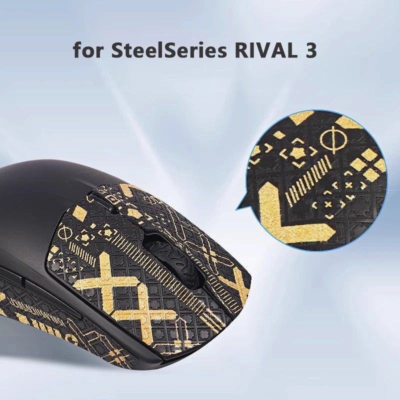 Anti-Slip Mouse Sticker Sweat-Absorbent Wear-Resistant Protective Grip Tape For SteelSeries Rival 3 E-Sport Gaming Accessories Oasis Select