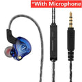 Original X2 Dynamic Wired Earphones HIFI Heavy Bass Earbuds In Ear Gaming Headphones Monitor Sport Noise Cancelling Headset Mic Oasis Select Blue with Mic