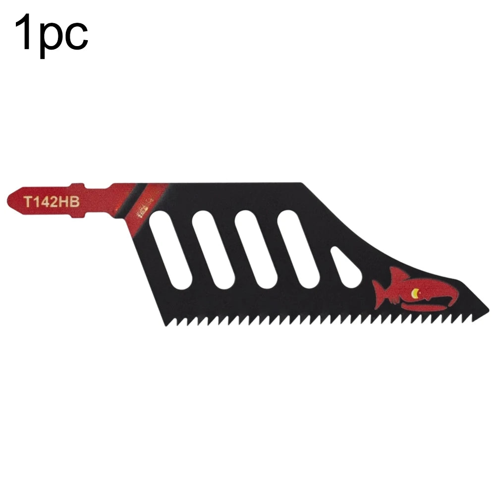 1/3/5pcs T142HB Jigsaw T-shank Flush Cutting Saw Superior Flush Cutting For Wood Aluminum Cutting Tool Accessories Oasis Select 1PCS