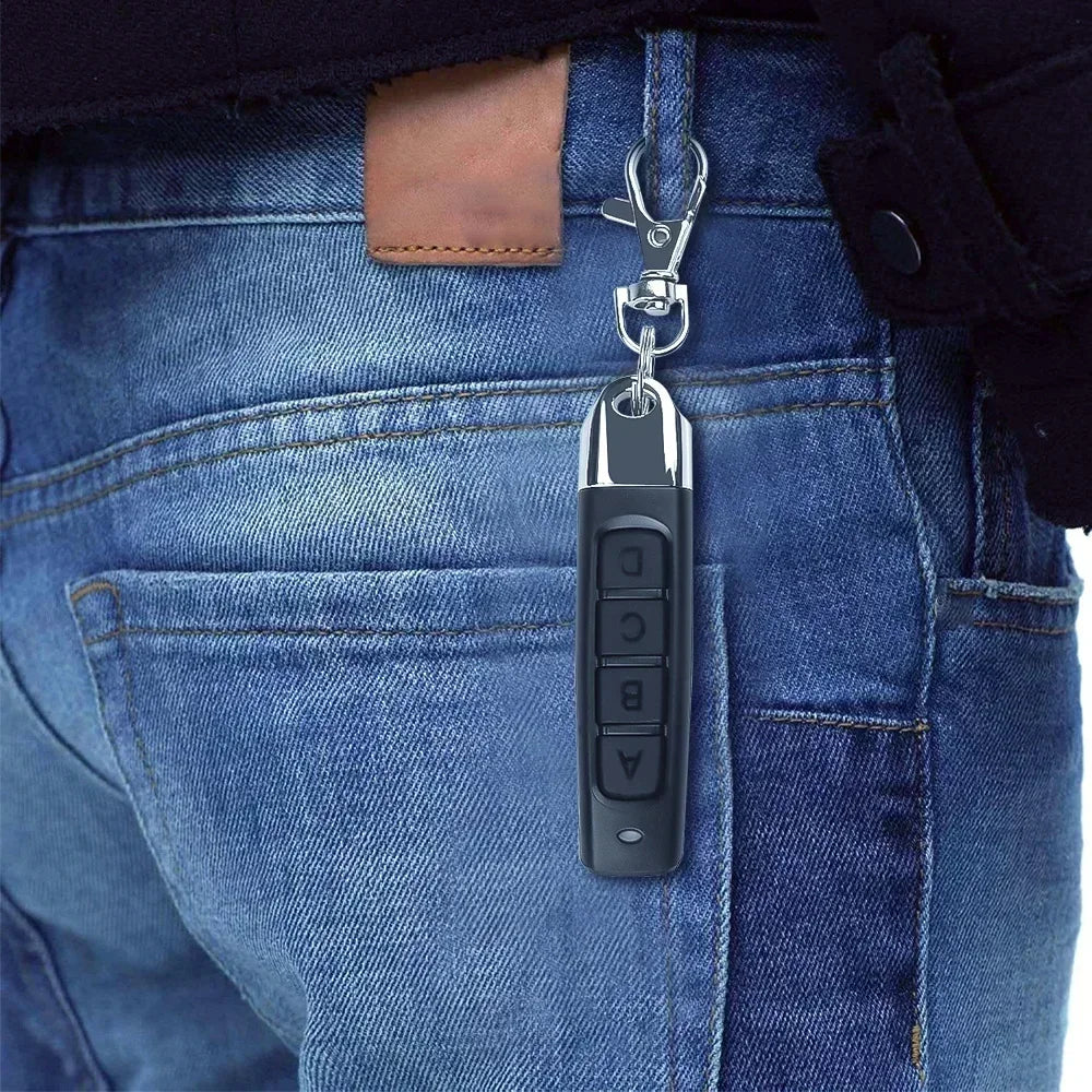 50-10PCS Remote Control 433MHz Car Key Garage Door Gate Opener Remote Control Duplicator Clone Cloning Code 4-Button Transmitter Oasis Select