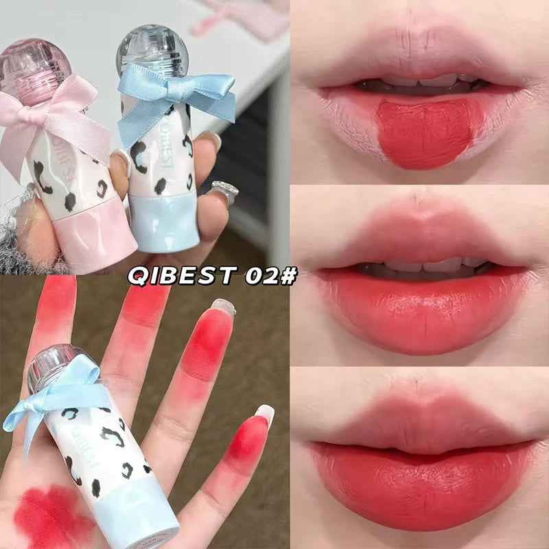QIBEST Waterproof Matte Lip Stain – 4 Colors, Long-Lasting