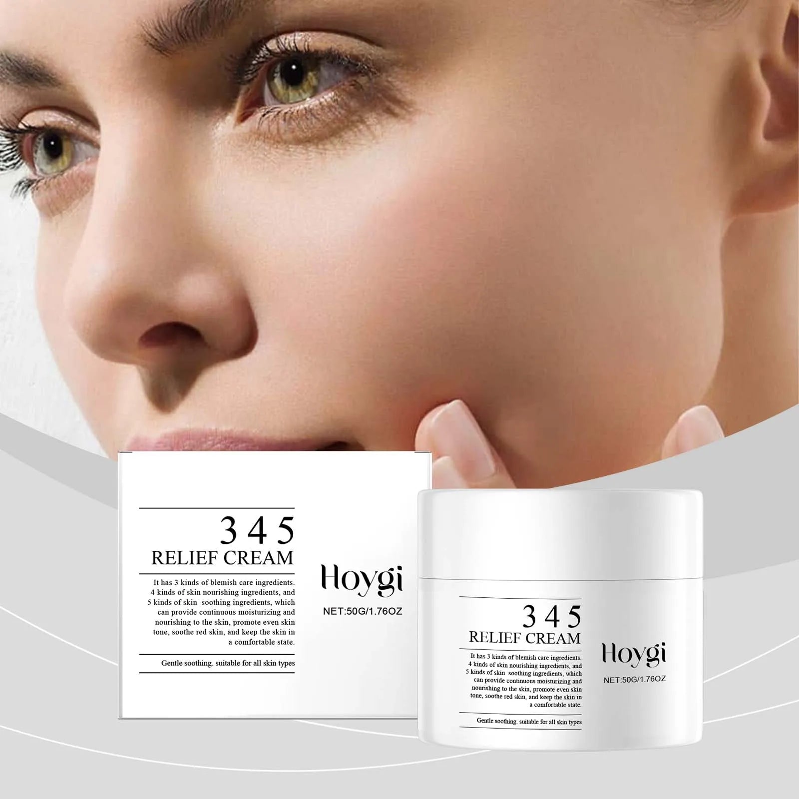 345 Soothing Cream 50g – Redness Relief & Acne Moisturizer