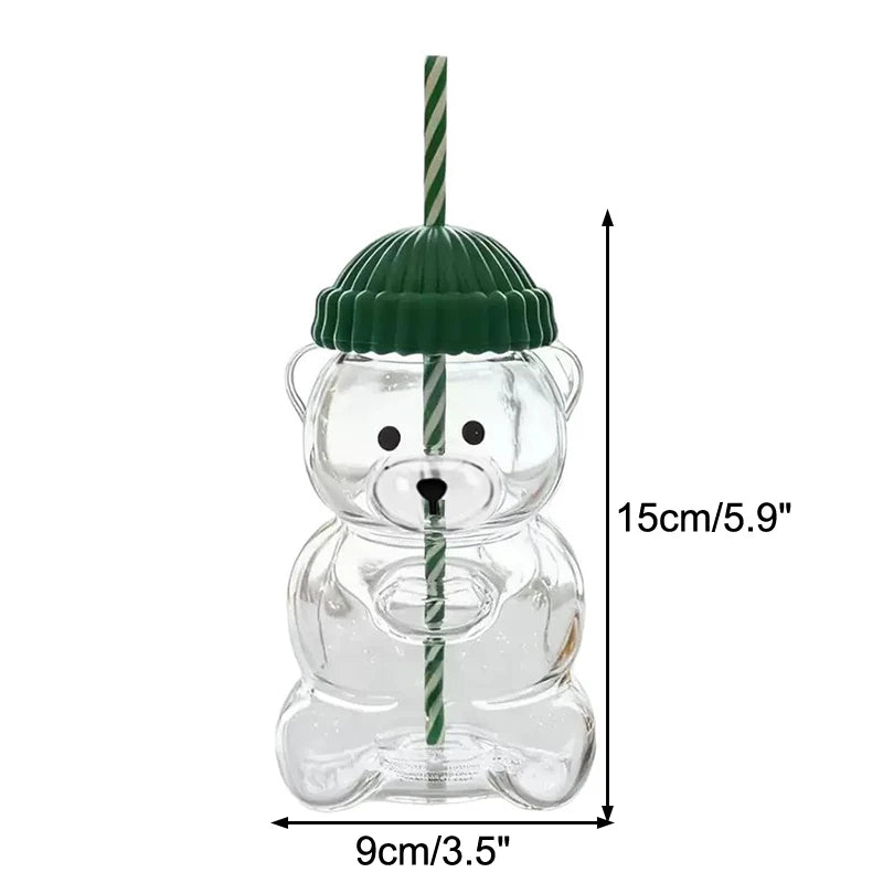 Hot Sale 2025 Creative Cute Bear Coffee Cup Cartoon Bear Shaped Coffee Cup Cute Bear Cup Transparent Oasis Select