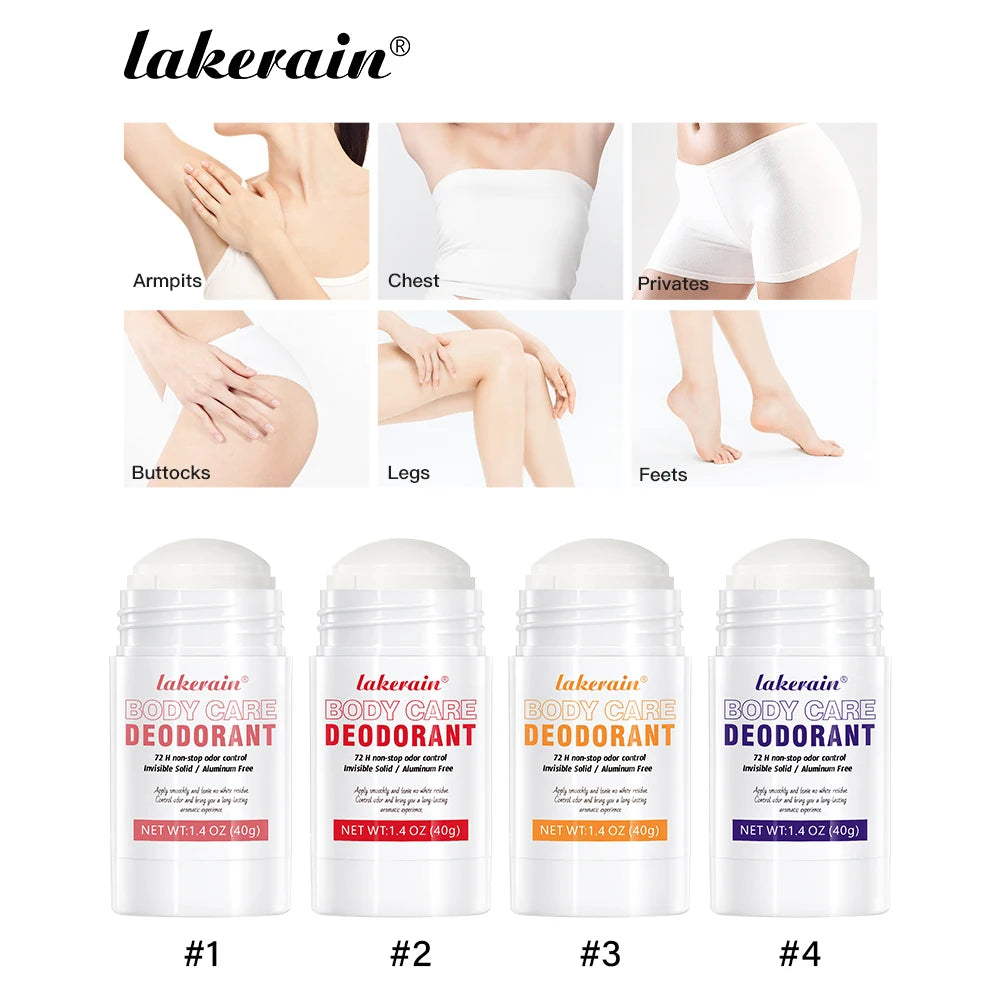 Lakerain Body Care Deodorant Long-Term Odor Control Natural Ingredients Aluminum-Free Sweet Fruity Aroma Full Body Deodorant Oasis Select