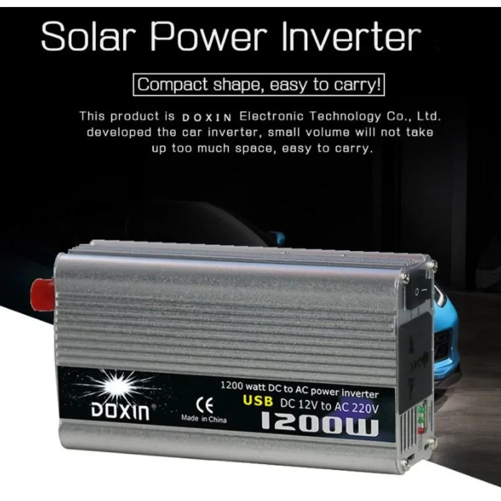 Car Wave Inverter DC 12V 220V 24V 110V AC 300W 500W 800W 1000W 1500W 2000W Inversor Car Adapter Power Solar Inverter Converter Oasis Select