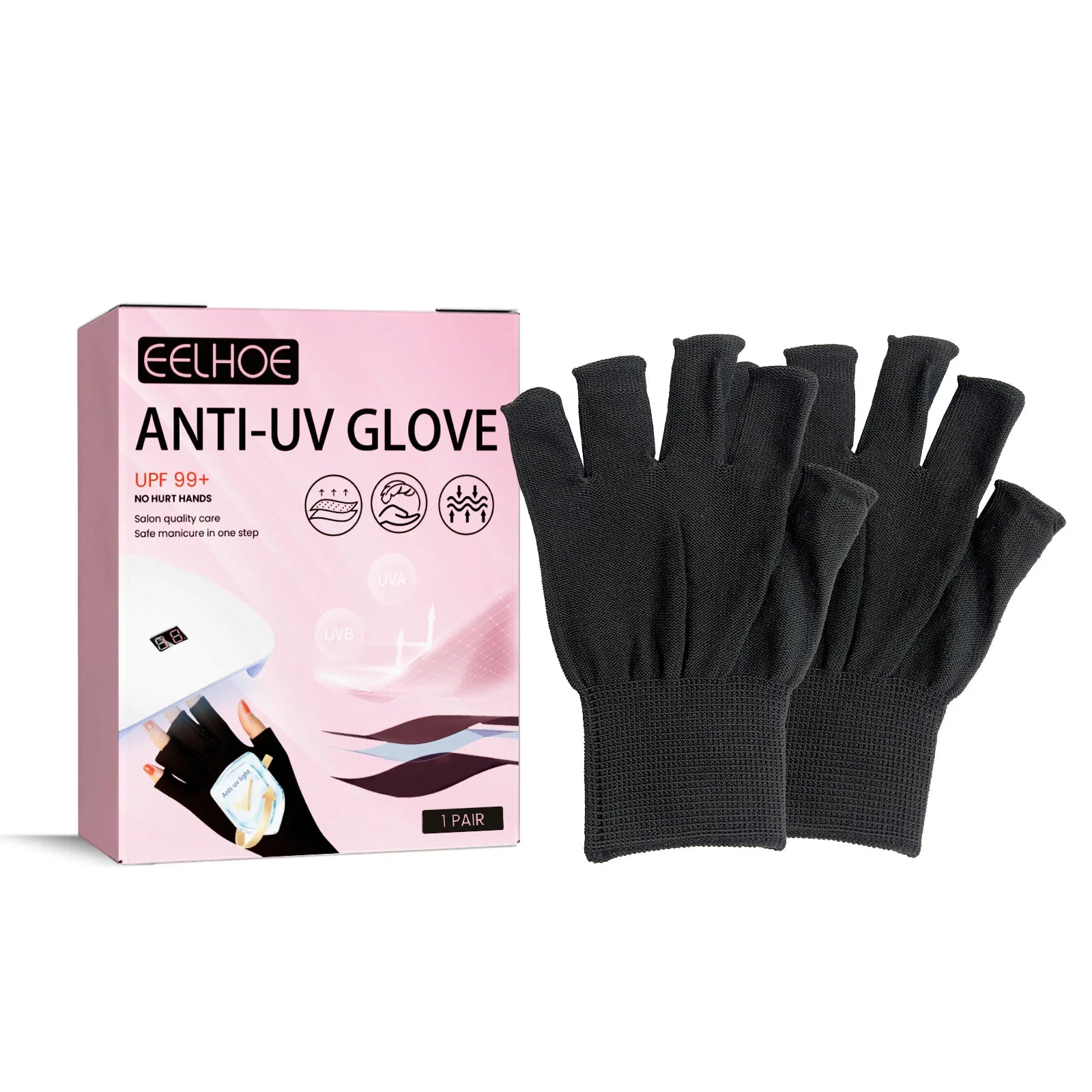 UV Protection Gloves for Nail Art – Anti-Tanning UV Lamp