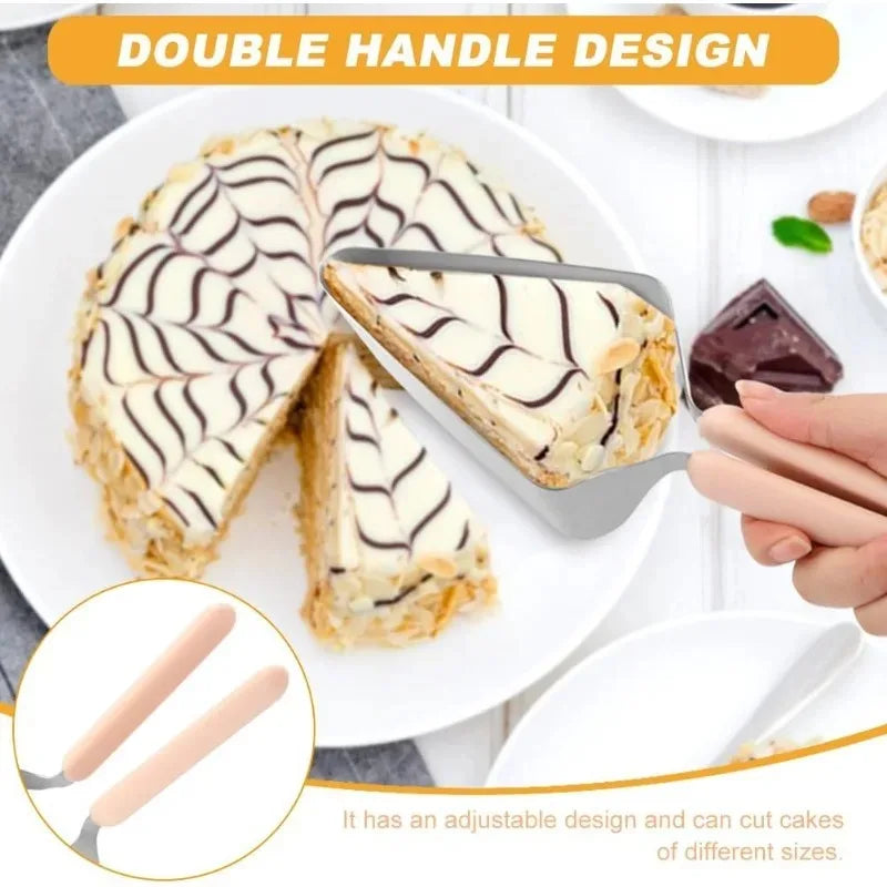 Fudge Dessert Slicing Processing Kitchen Tools Birthday Cake Slicer Cutter Triangular Stainless Steel Cutter Dessert Shop Cutter Oasis Select