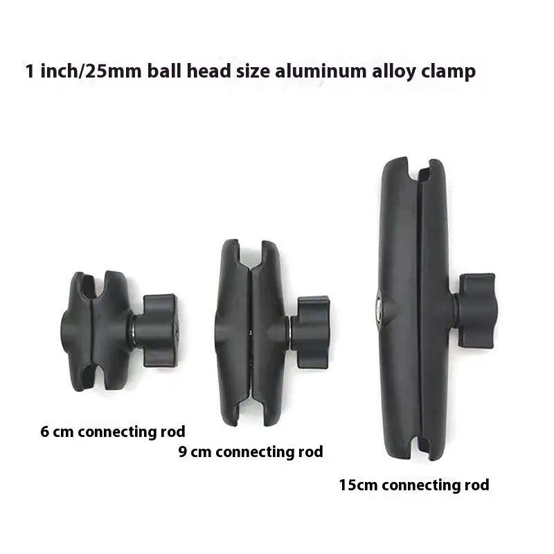 1 Piece 1" Ball Head Mount Adapter Pole Double Socket Arm Aluminum Alloy For RAM Mounts 6/9/15cm Lights Camera Extension Holder Oasis Select
