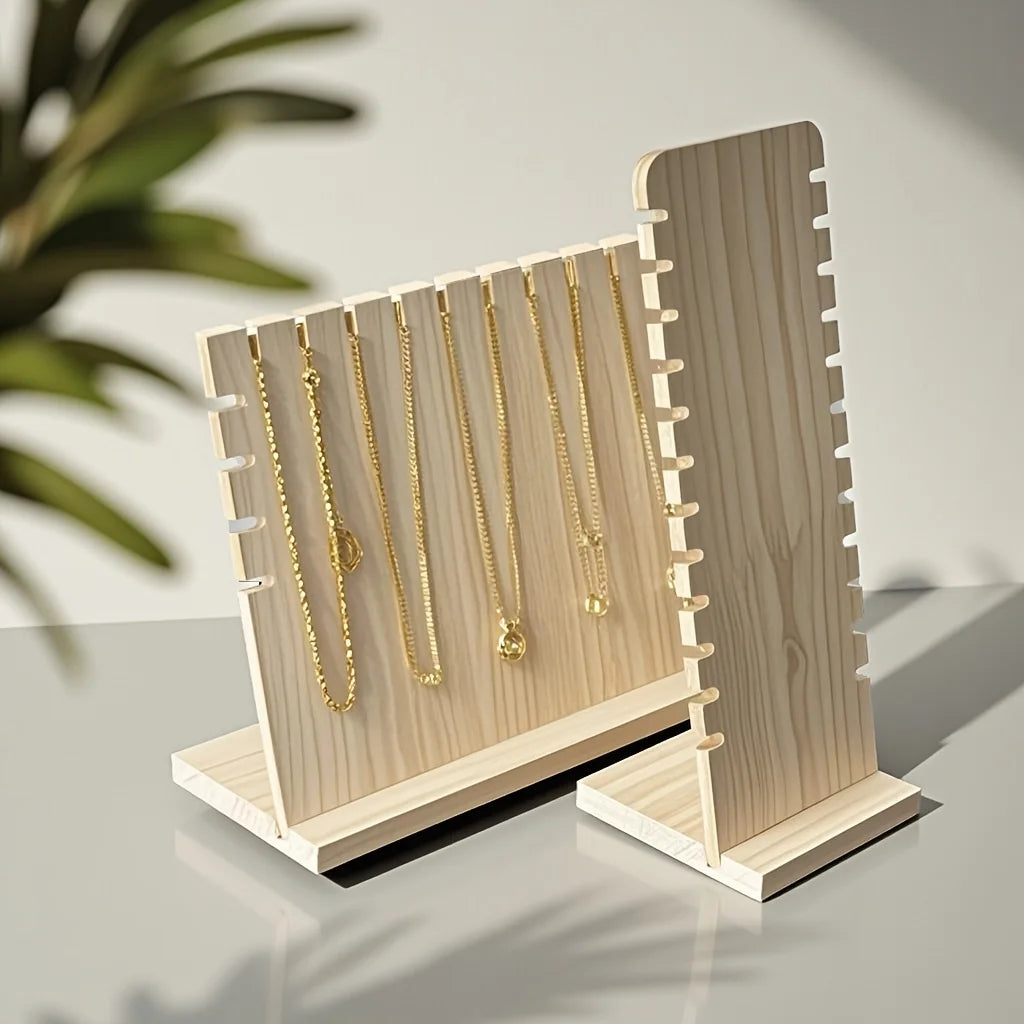 1pc Wooden necklace display rack, independent jewelry storage rack, bracelet and pendant holder, jewelry rack Oasis Select