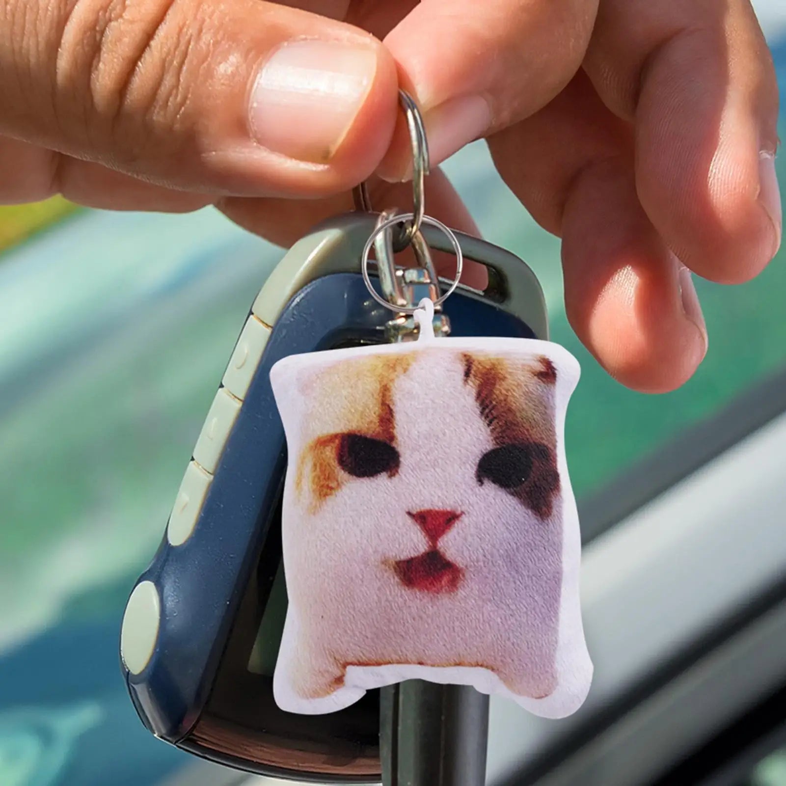 Cat Key Chain Cute Kitten Keychain with Sound Adorable Backpack Keyring Pendant Cat Keychain Pendant doll keychain for Kids Oasis Select