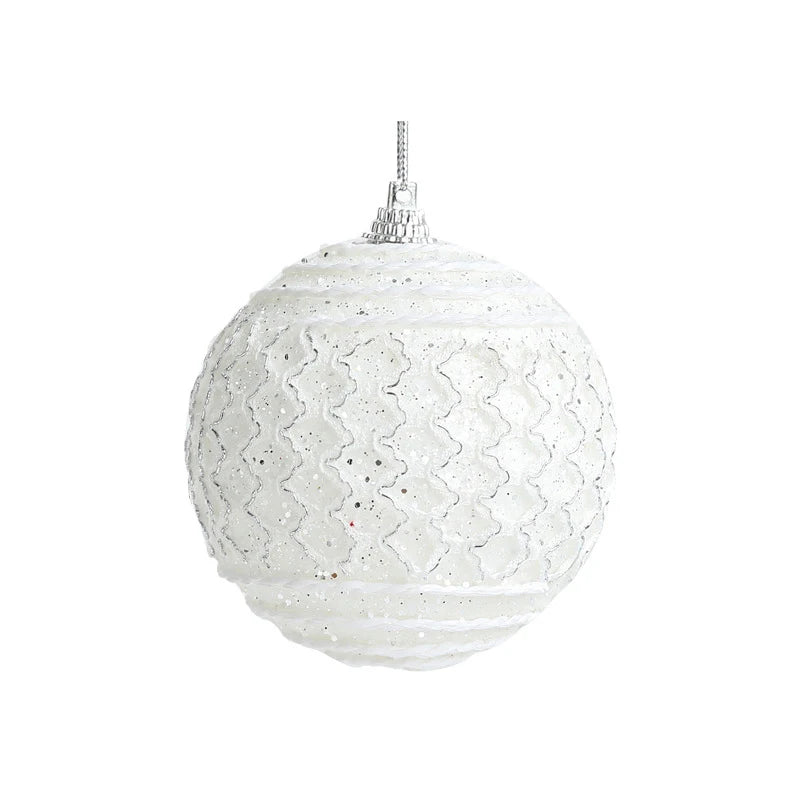8CM Foam Christmas Ball Ornaments – Tree Pendant Decorations