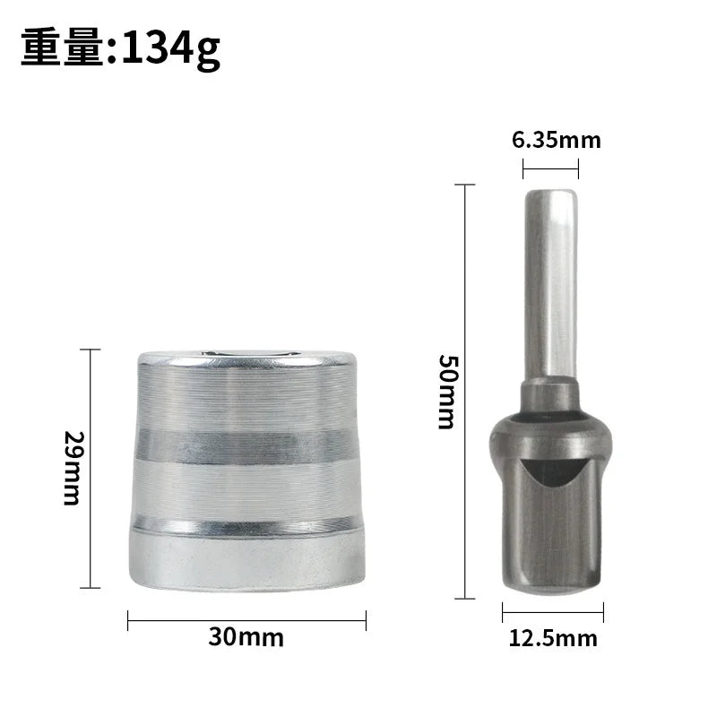 Universal Electric Drill Adapter for Trailer Jack Steel Quick Connect Tool Free Installation Boat RV Leveling Stabilizing Kit Oasis Select silvery 1 SET