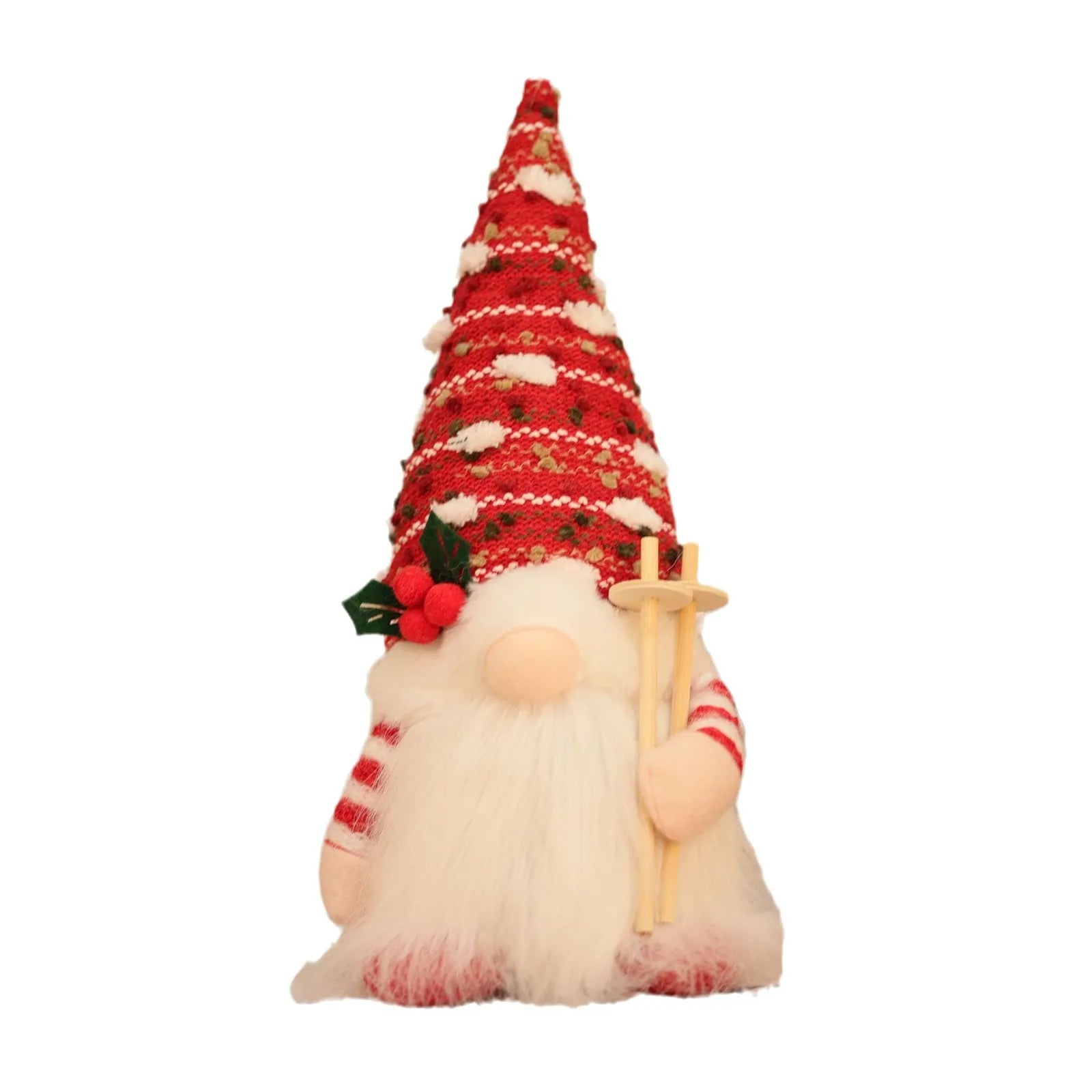 Christmas Decoration Items American Country Knitted Ribbon Light Faceless Doll Creative Glowing Rudolph Dwarf Oasis Select