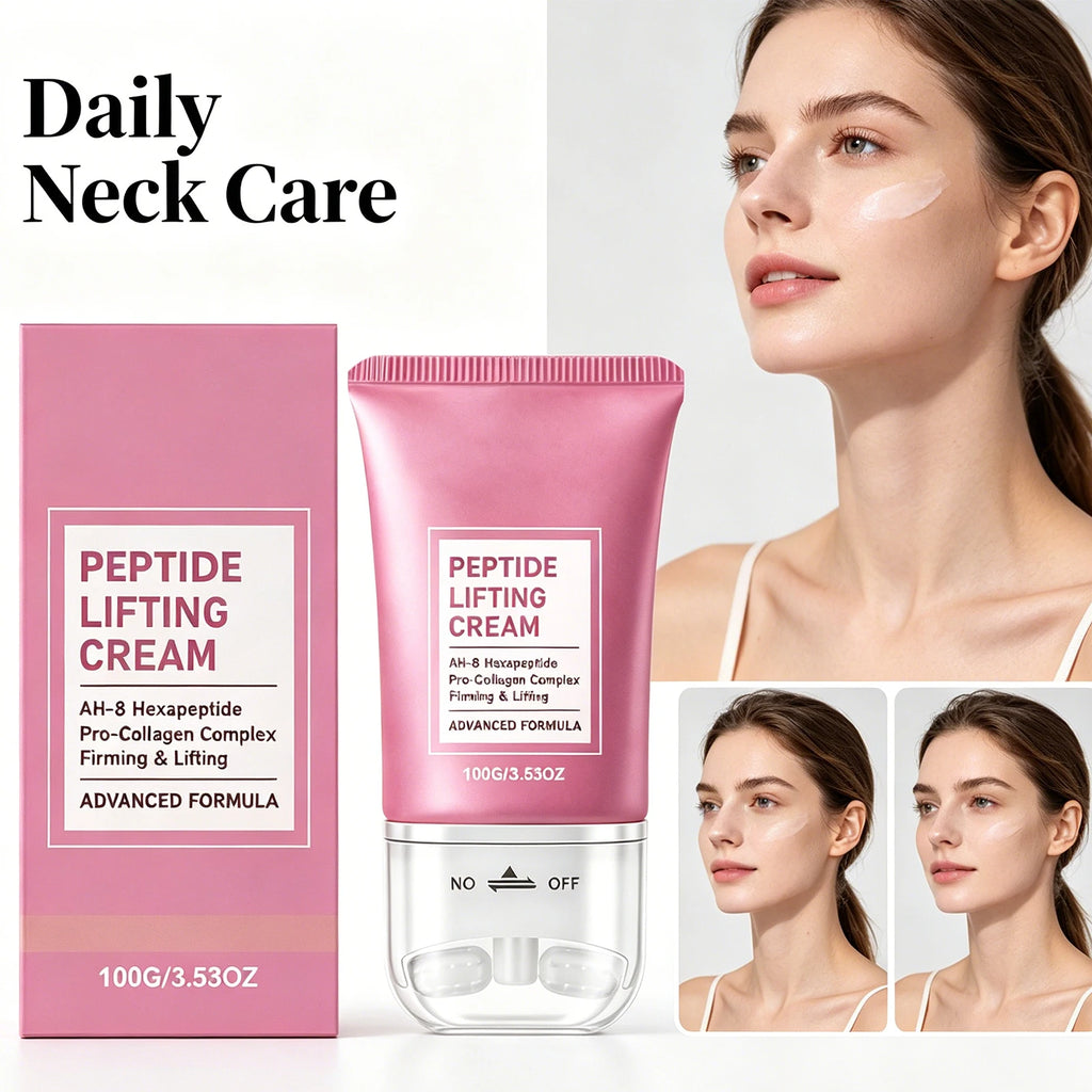 Firming Neck Cream with Roller – Lifting, Moisturizing & Brightening Neck Firming Cream Oasis Select