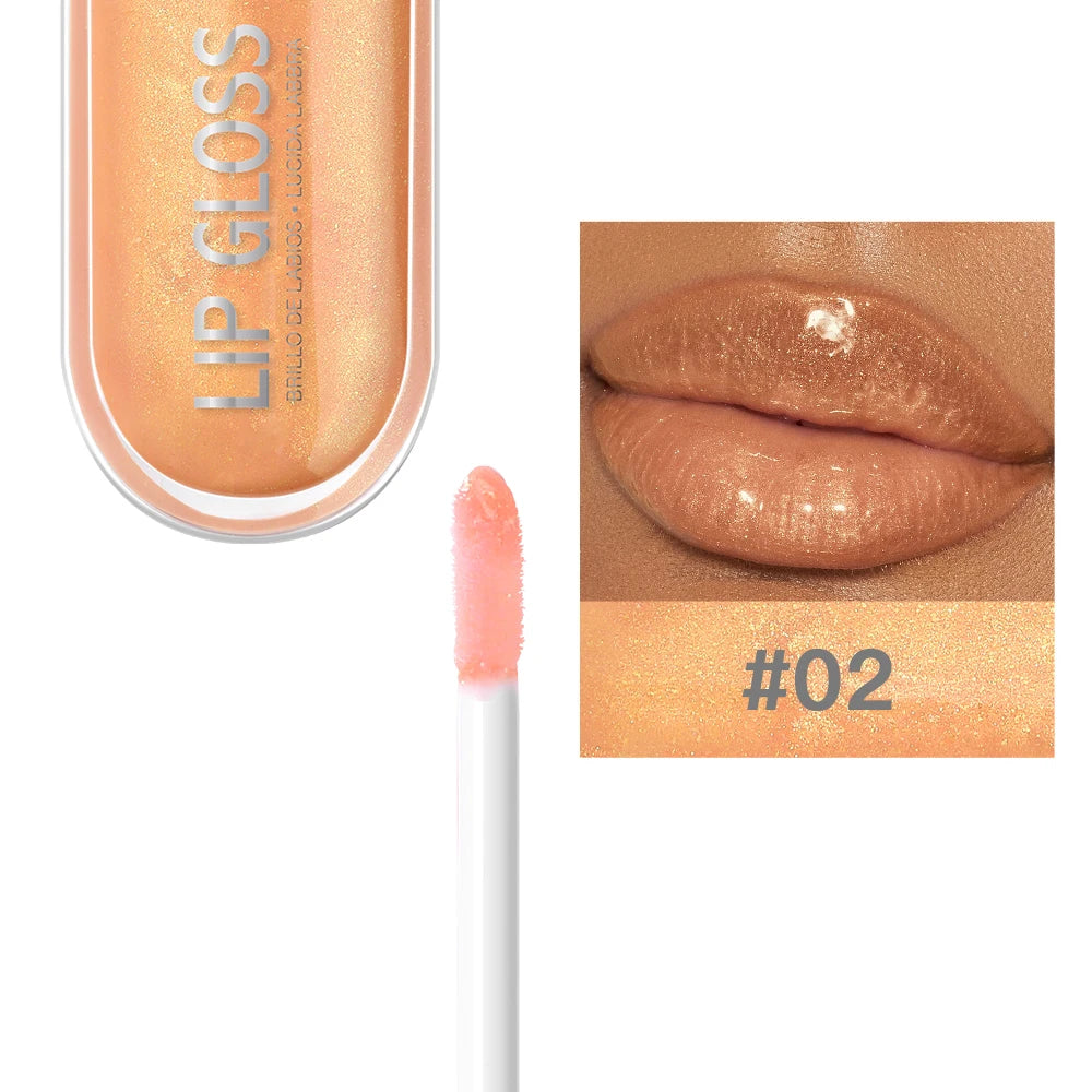 USHAS 12-Color Glitter Lip Gloss – Metallic & Moisturizing