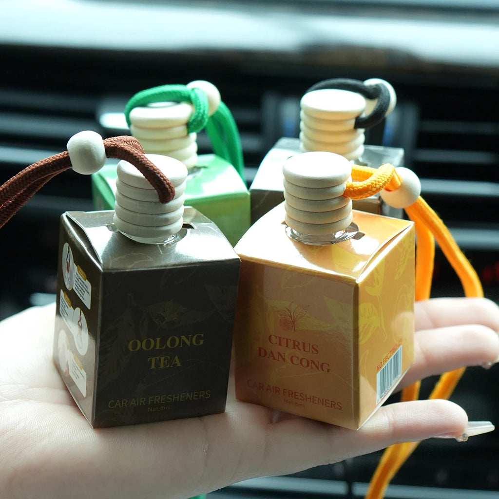FORMBO Tea Car Air Freshener – Alcohol-Free Hanging Diffuser Car Air Freshener Oasis Select
