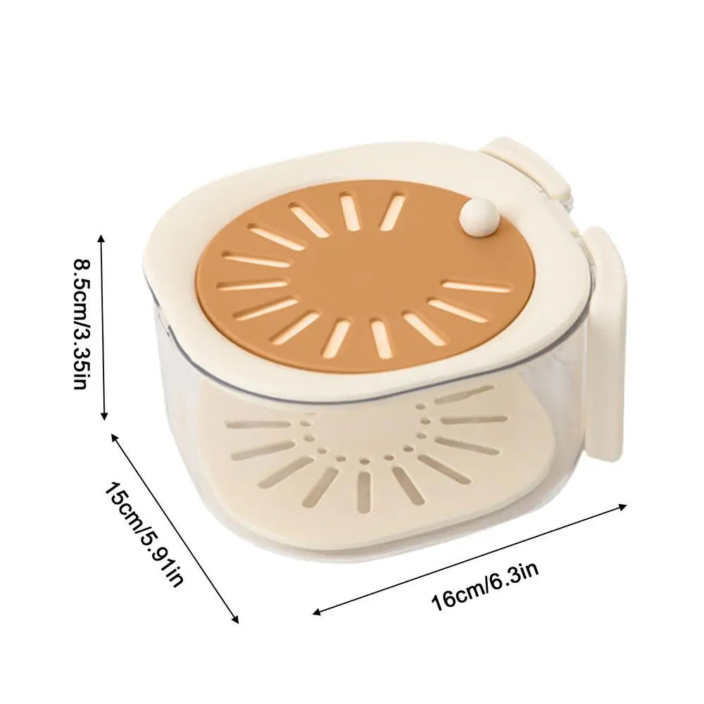 Fruit Washing Bowl Drain Basket Fruit Drainer Container with Foldable Handle Food Strainer Thickened Fruit Plate Strainer Bowl Oasis Select Coffee