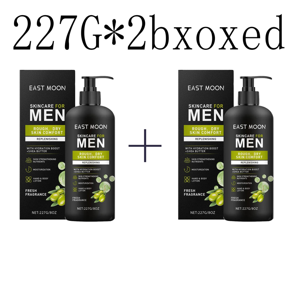 East Moon Men's Body Lotion – Moisturizing Nourishing Cream Men's Body Cream Oasis Select 227g X 2boxed