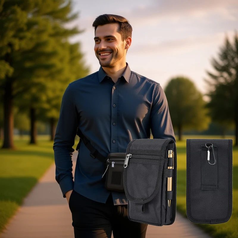 Multi-Purpose Large Screen Mobile Phone Bag Casual Waist Bag Daily Coin Purse Phone Belt Pouch Tactical Molle Phone Pouch Carry Oasis Select