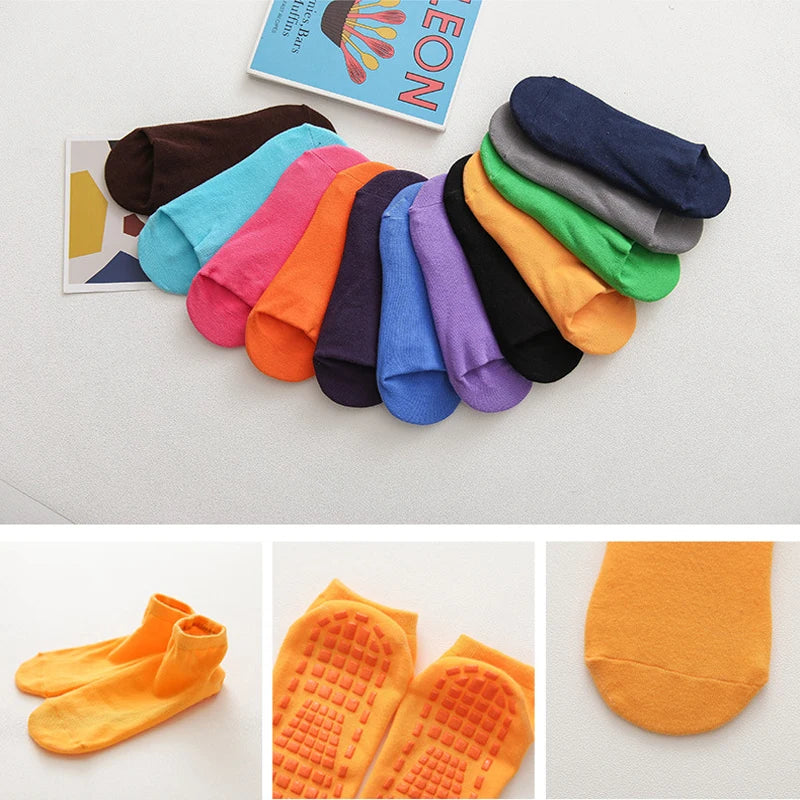 10 Pairs Kids Adults Anti-Slip Socks Parent-Child Trampoline Sock Cotton Children Socks Sports Boys Girls Outside Baby Socks Oasis Select