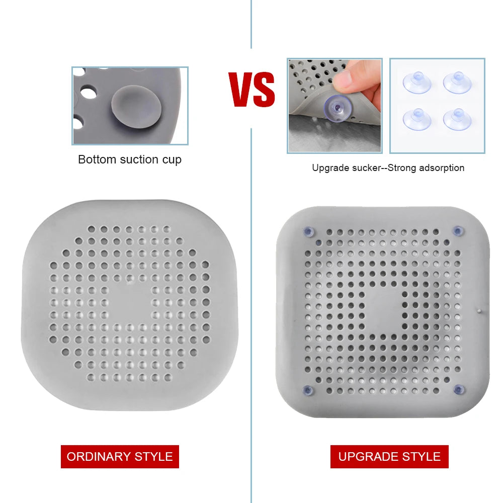 Silicone Hair Filter Sink Anti-blocking Strainer Kitchen Bathroom Sewer Outfall Filters Shower Drain Bathtub Stopper Strainers Oasis Select