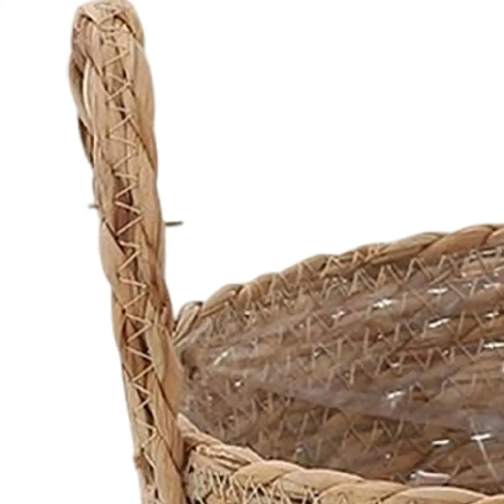 Planter Basket Straw Flowerpot Wicker Planter Basket Flower Pot Rattan Straw Flower Basket For Home Garden Yard Decoration Oasis Select