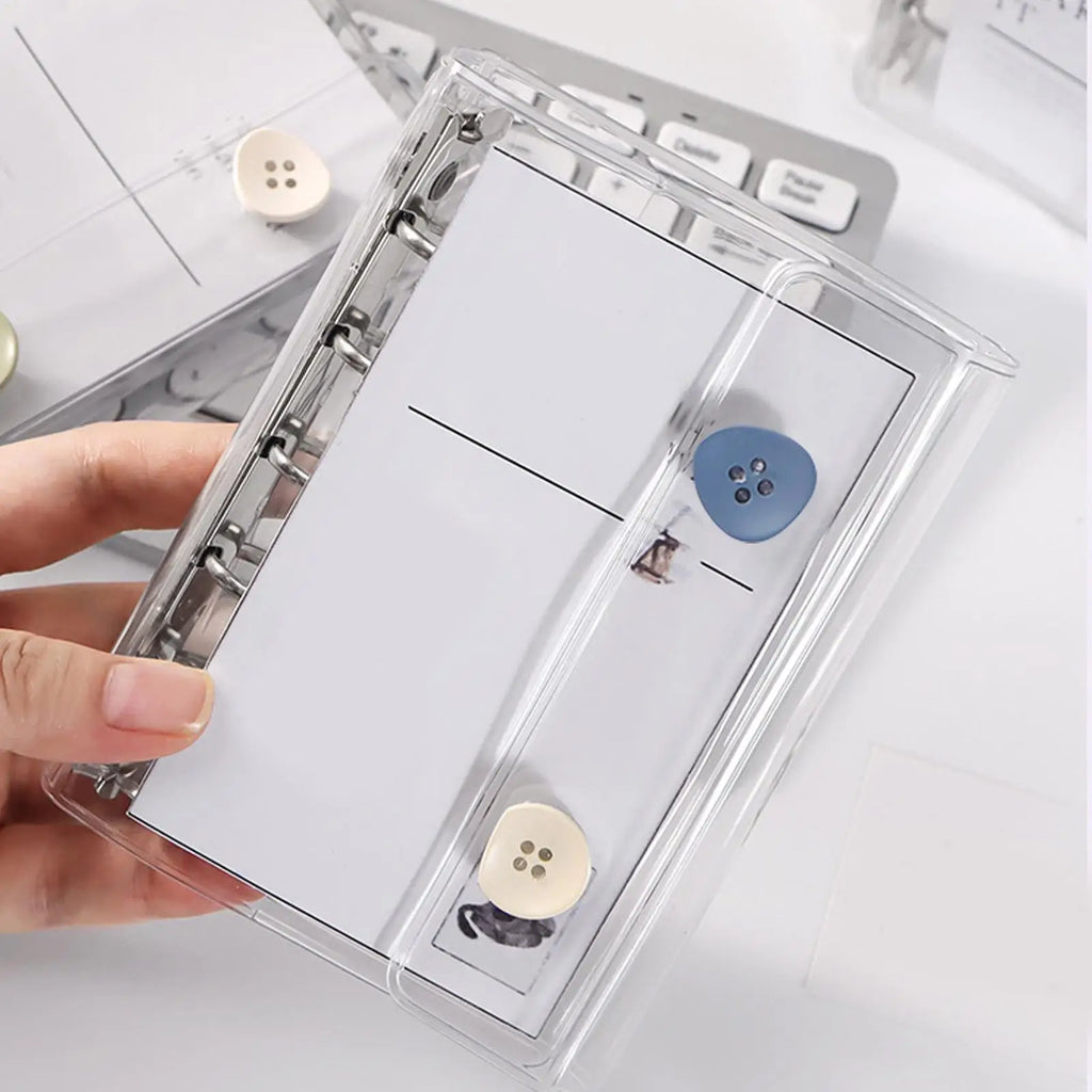 Sticker Organizer Binder Sticker Binder Album Organizer Book Transparent Notebook Aesthetic Keeper for Scrapbooking Planner Oasis Select