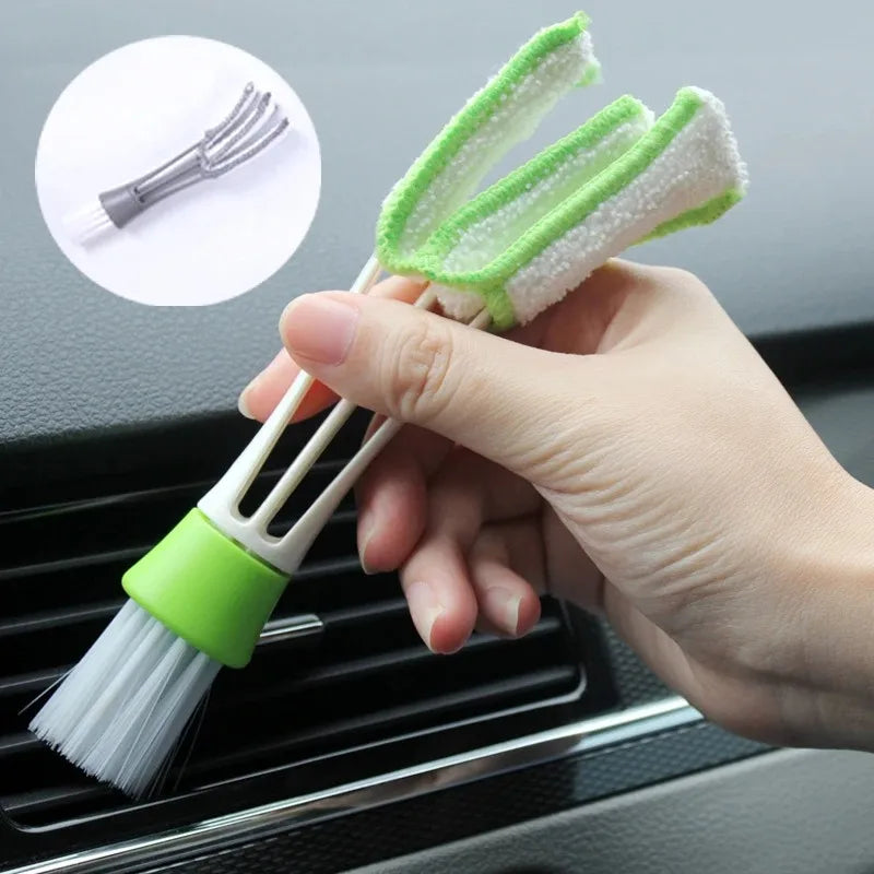 Double-Ended Car Vent & Keyboard Cleaning Brush | Microfiber Car Cleaning Brush Oasis Select