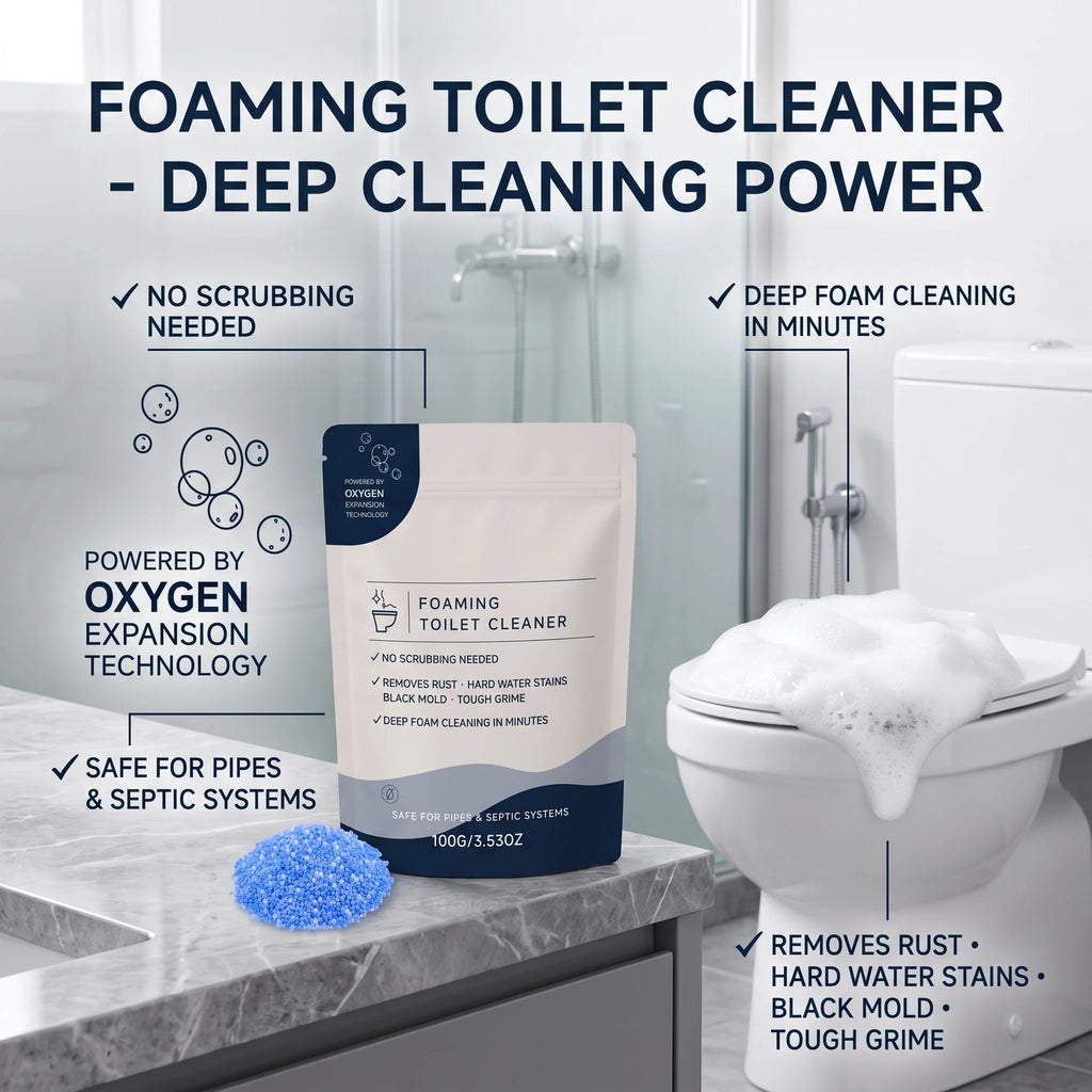 Toilet Cleaner Powder Dissolves Stubborn Stains and Grime Deodorizes Removes Odor Clean the Yellow Stains Toilet Descaler Oasis Select