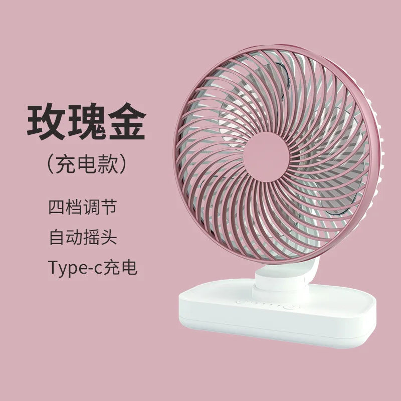 URGGU USB Rechargeable Oscillating Desktop Fan – 7W