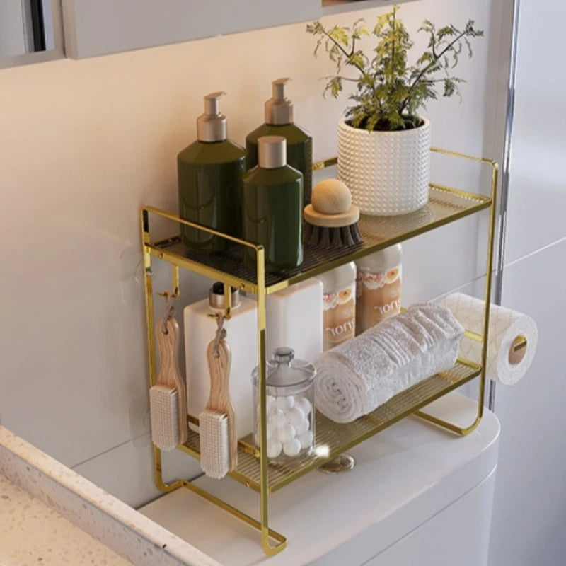 No punching toilet rack, bathroom toilet storage rack, tissue hanger, toilet rack above the water tank Oasis Select