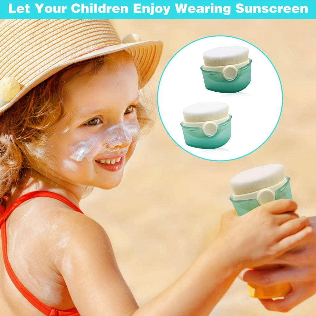 Sunscreen Application Brushes with Protective Cover,Designed for Applying Sunblock Lotion,Ideal for Outdoor Travel And Beach Use Oasis Select 2pcs