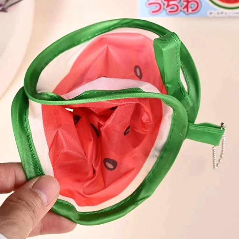 Foldable Mini Fruit Pattern Hand Fan With Keychain Portable Wind Fan For Outdoor Travel Daily Cooling Decor Accessory Gift Oasis Select