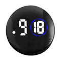 Mini Car Clock Quartz Motorcycle Clock Stick On Car Dashboard Luminous Quartz Clock Car Vent Multifunctional Analog Clock Watch Oasis Select Black