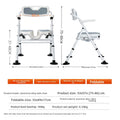 Solid Elderly bathroom bath chair Japanese armrest pregnant woman bath stool with armrest toilet non-slip disabled shower chair Oasis Select YC743BX-cold pad