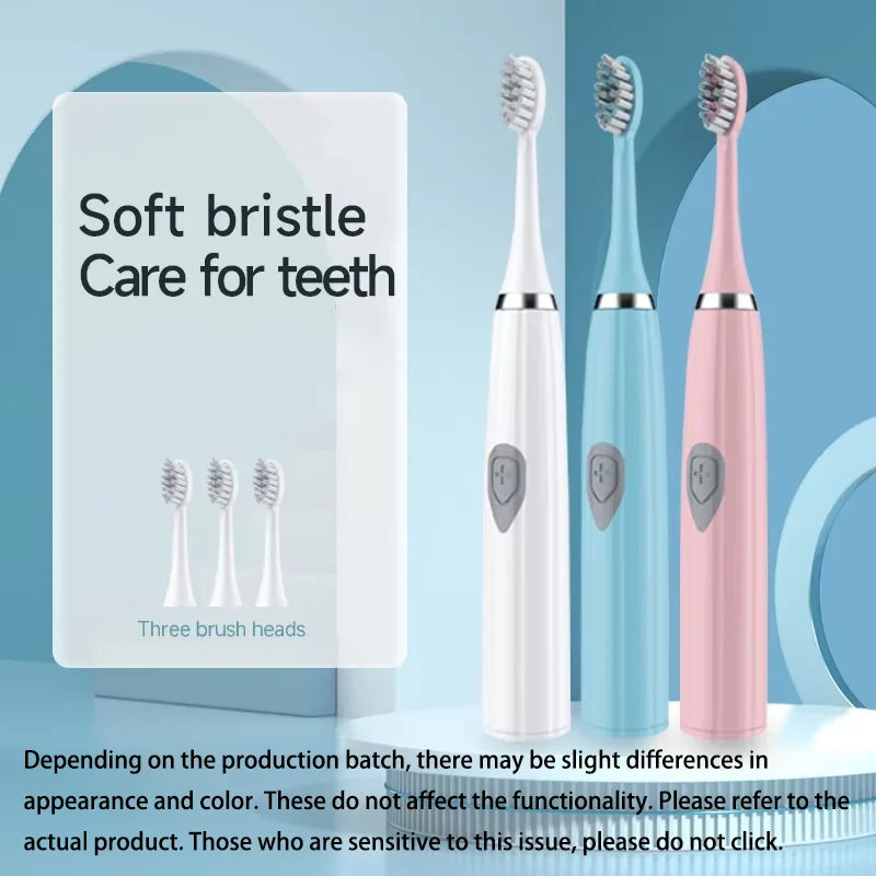 Clearance_Electric Toothbrush for Adults Soft Portable Battery Endurance IPX6 Waterproof Intelligent Effective Oral Care Men Wom Oasis Select