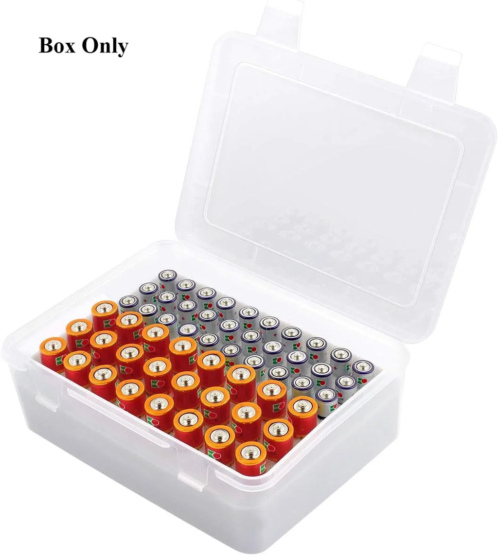 Battery Organizer Box – 54 AA & AAA Battery Storage Case